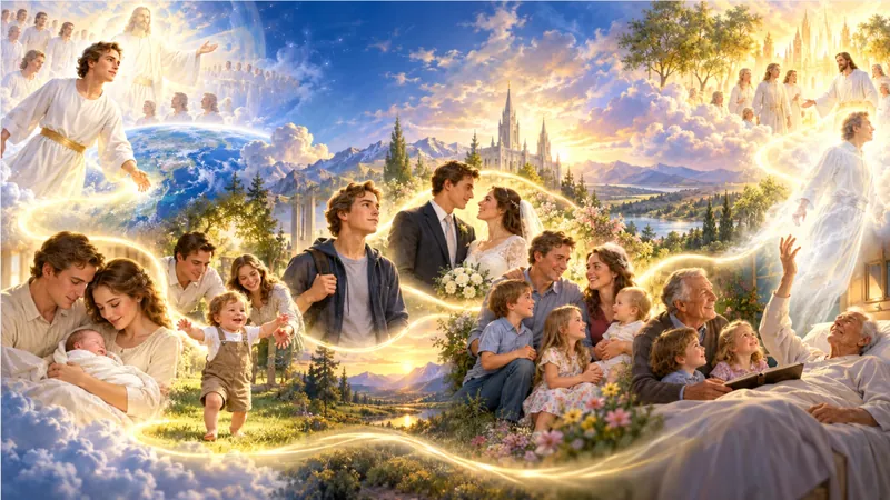 A life journey from heaven through birth, family life, old age, and the spirit world